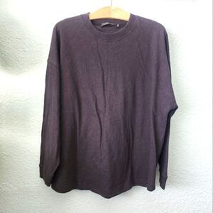 Jenni kayne crewneck oversized sweatshirt cooton light sweater